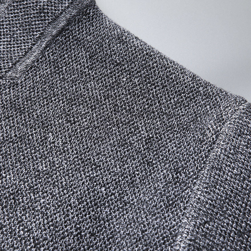 Gilet Homme en Maille à Col Montant