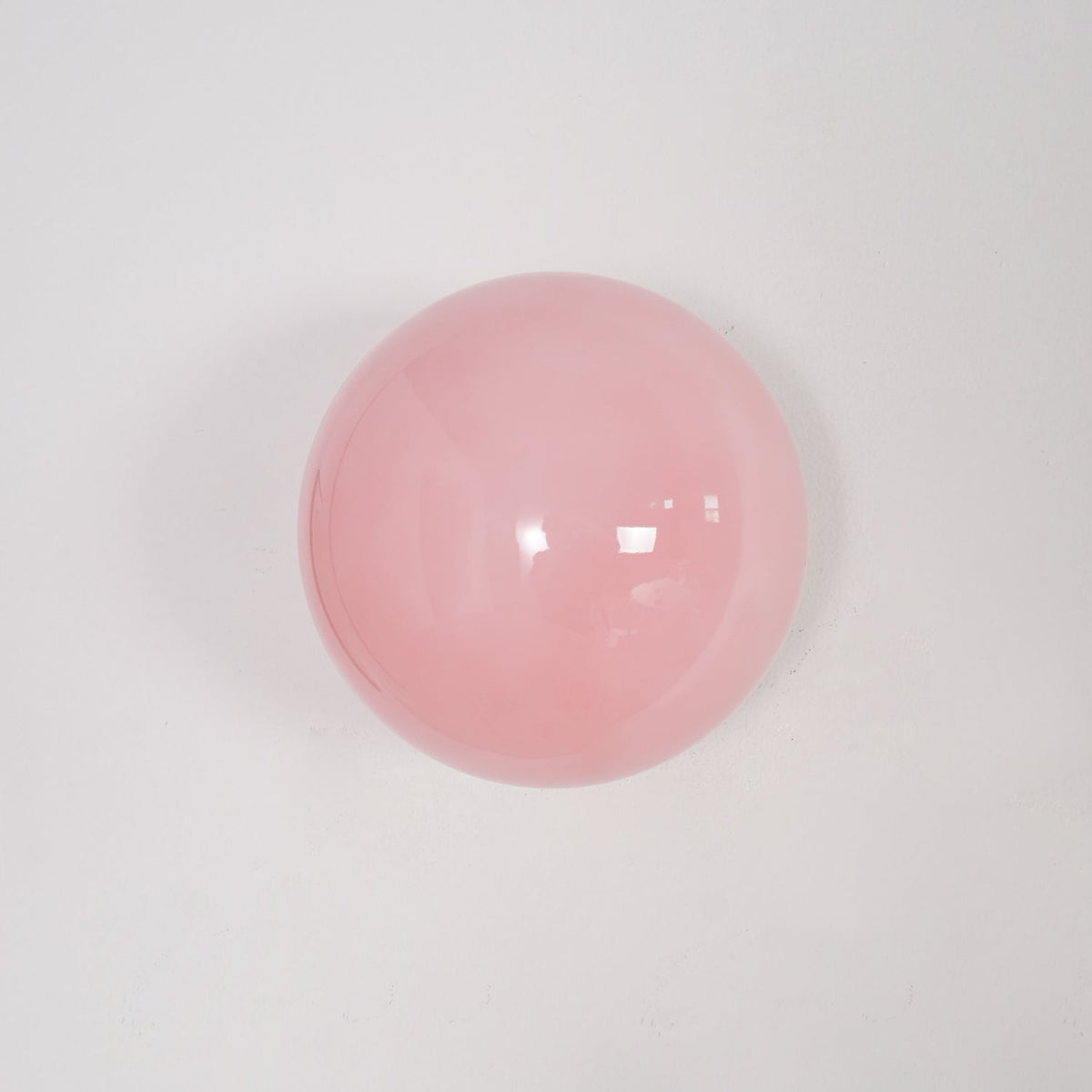 Applique Murale en Verre Rose – Finition Métal Doré ou Chromé