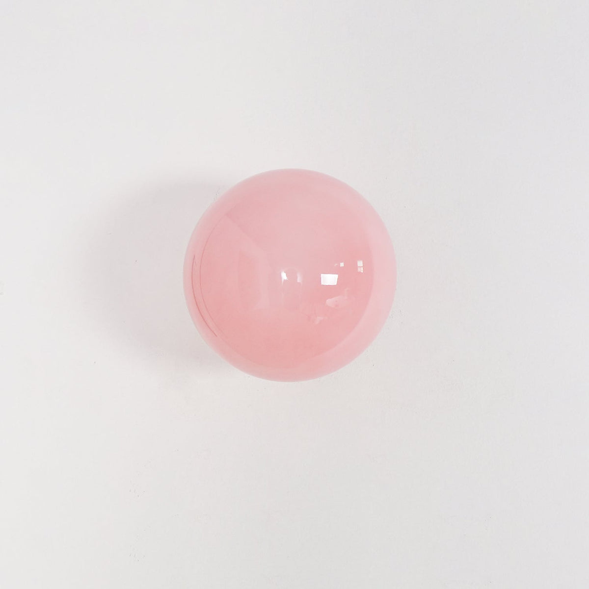 Applique Murale en Verre Rose – Finition Métal Doré ou Chromé