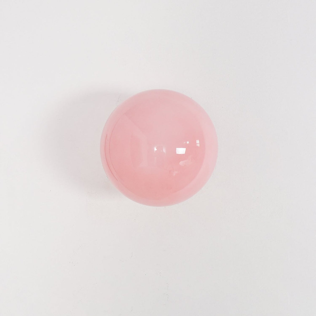 Applique Murale en Verre Rose – Finition Métal Doré ou Chromé