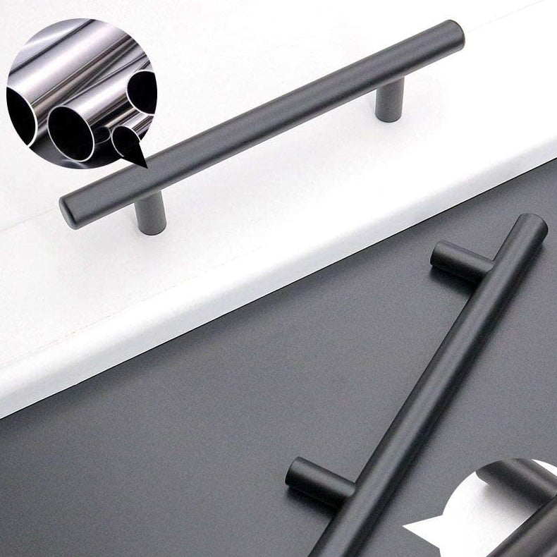 Tiradores de cocina de acero inoxidable negro: diseño moderno para armarios domésticos