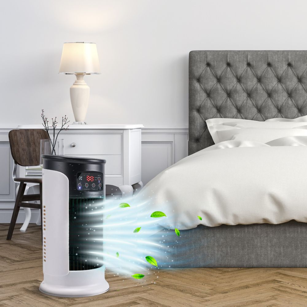 Draagbare airconditioner – Compacte 5-in-1-koeler en luchtbevochtiger voor thuis of op kantoor