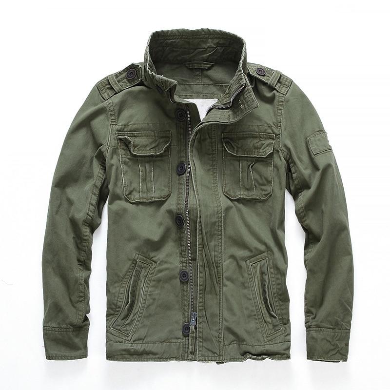 Veste Militaire Courte Homme à Motif Camouflage