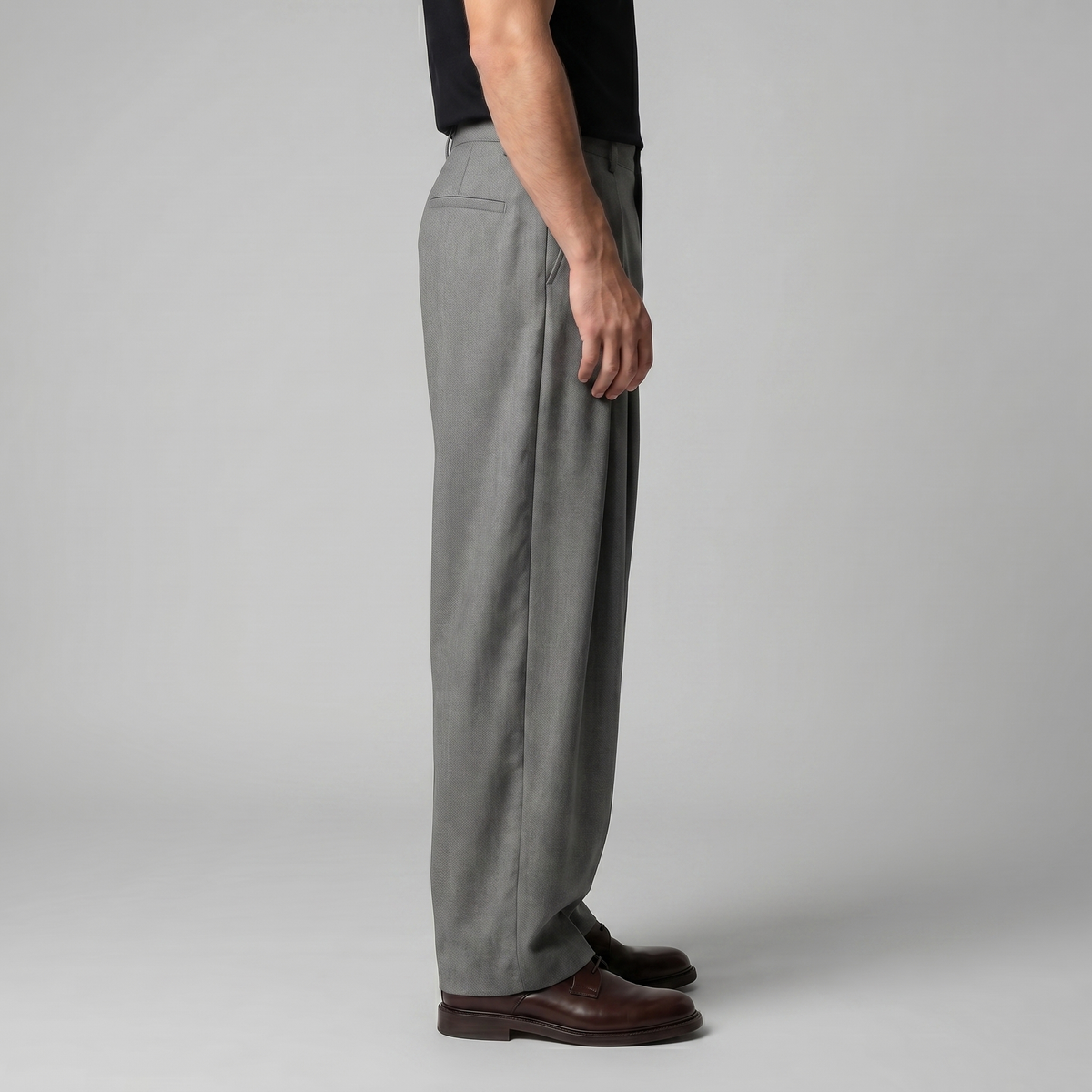 Pantalon Homme Tailleur Jambe Large à Pinces