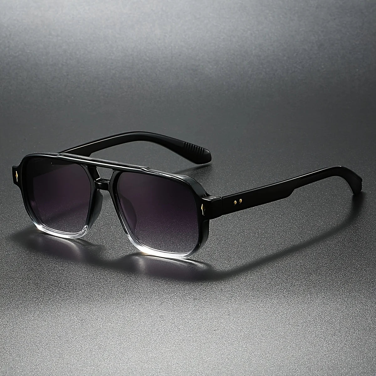 Men's Square Vintage Sunglasses – UV400 Protection & Lightweight Retro-Design 2