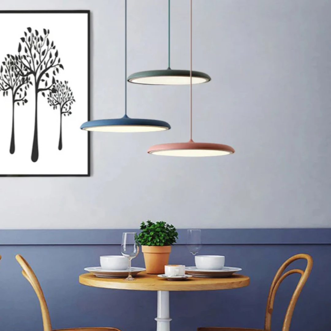 Plafonnier LED Scandinave Minimaliste - Métal et Acrylique