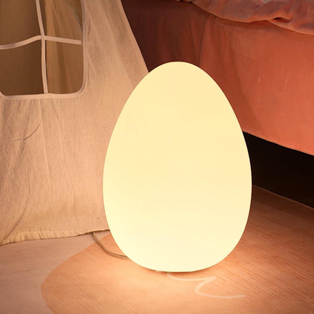 Lampadaire LED Ovale Minimaliste - Lumière d'Ambiance 3 Tons