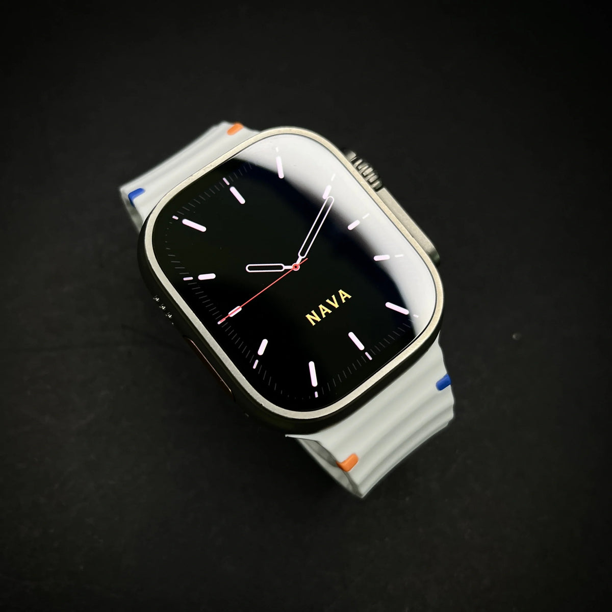 Bracelet Silicone pour Apple Watch - Design Bicolore Compatible Ultra & Series