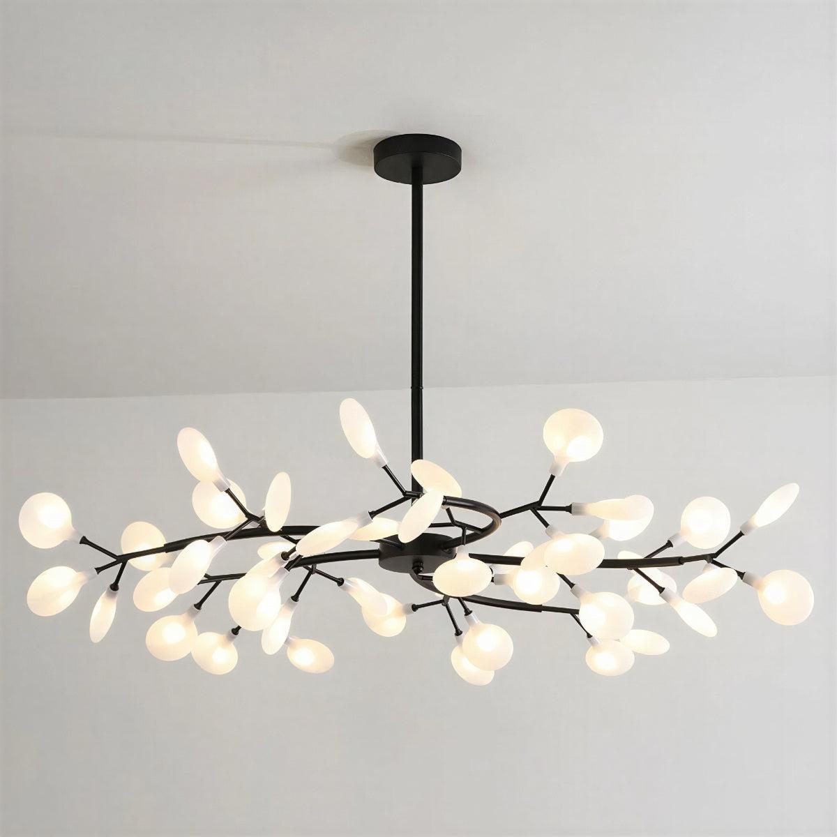 Lustre Plafonnier Multi-Têtes Style Luciole en Métal et Acrylique