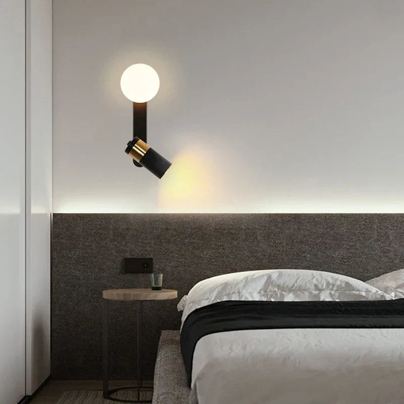 Applique Murale LED Scandinave - Luminaire Métal Blanc Chaud 4000K