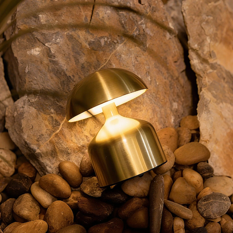 Modern Wrought Iron Table Lamp – Dimmable and Rechargeable with Customizable Illumination 0