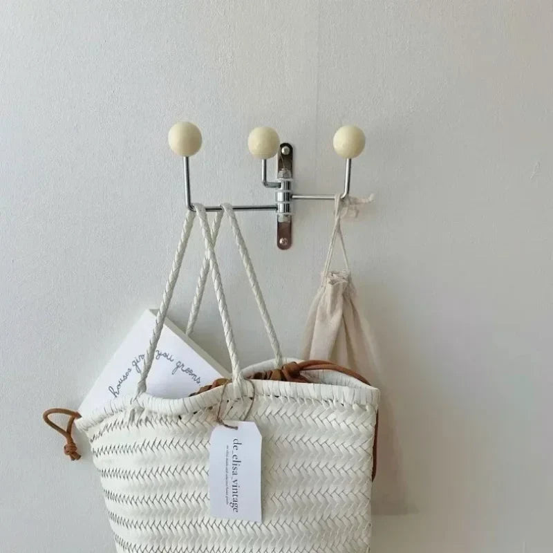 Patère Murale Design en Métal avec Crochets Arrondis