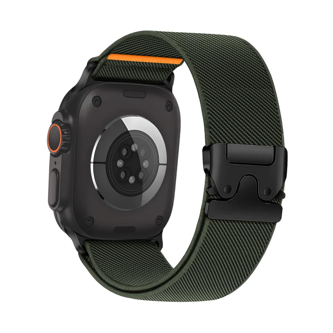 Bracelet Apple Watch en Nylon Tressé et Tissu Extensible
