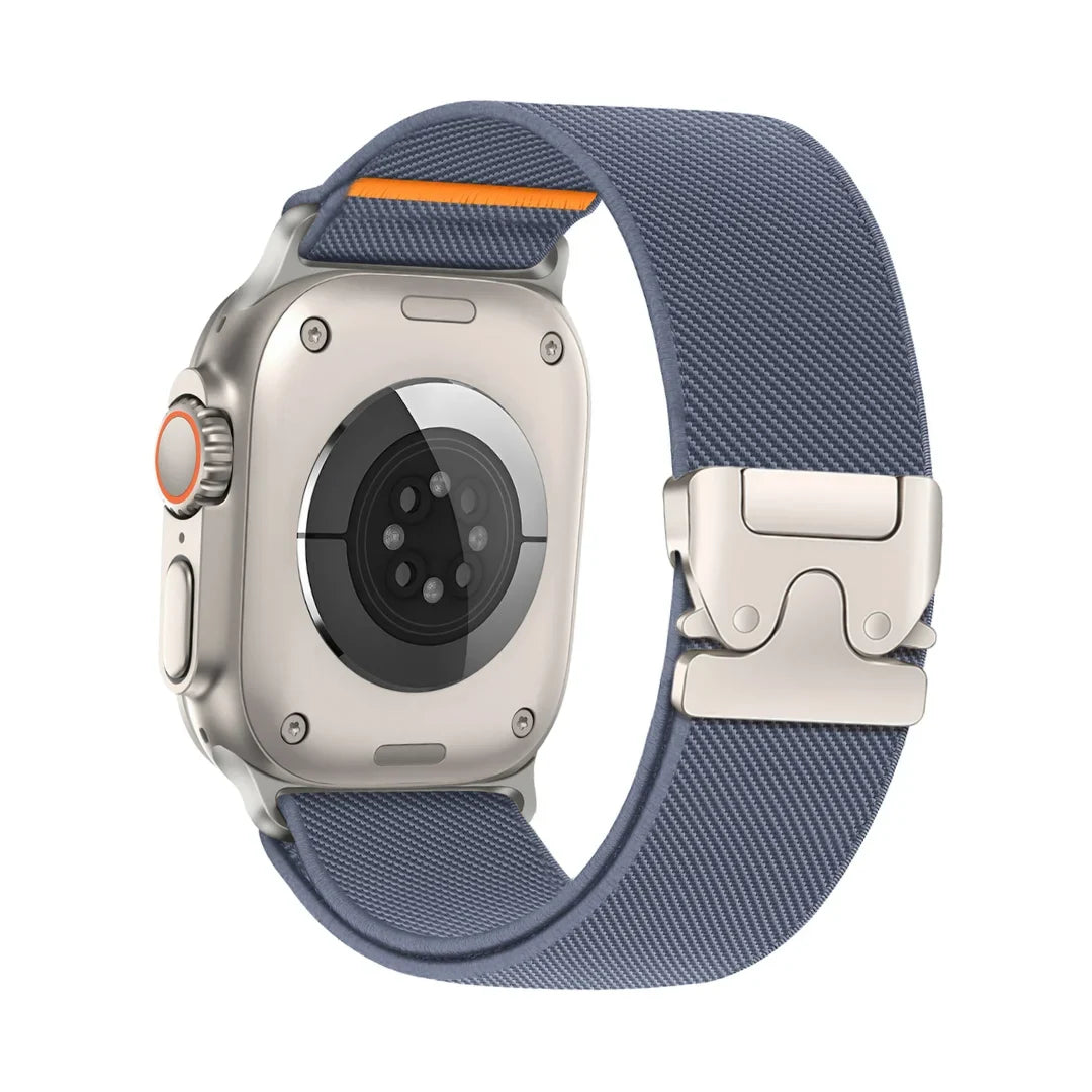 Bracelet Apple Watch en Nylon Tressé et Tissu Extensible