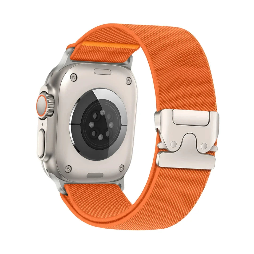 Bracelet Apple Watch en Nylon Tressé et Tissu Extensible