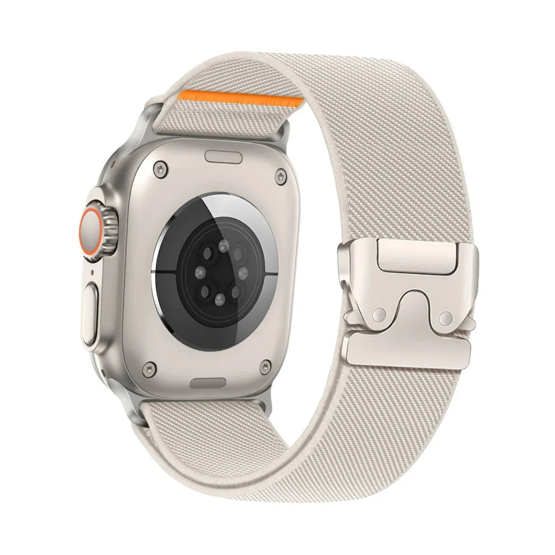 Bracelet Apple Watch en Nylon Tressé et Tissu Extensible