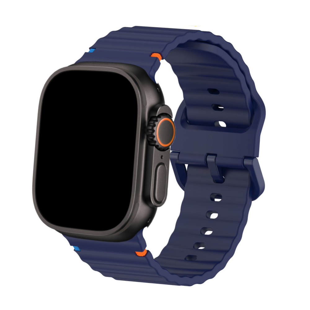 Bracelet Silicone pour Apple Watch - Design Bicolore Compatible Ultra & Series