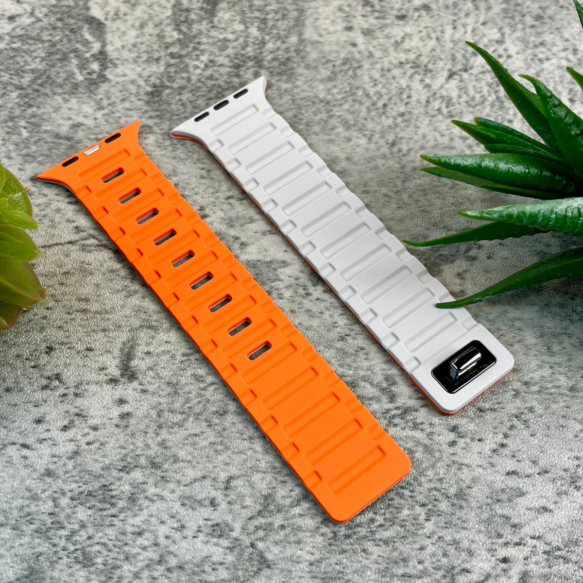 Nava-Bands Starlight Orange / 42 / 44 / 45 / 49mm Nava-Bands Silicone Duro Bands