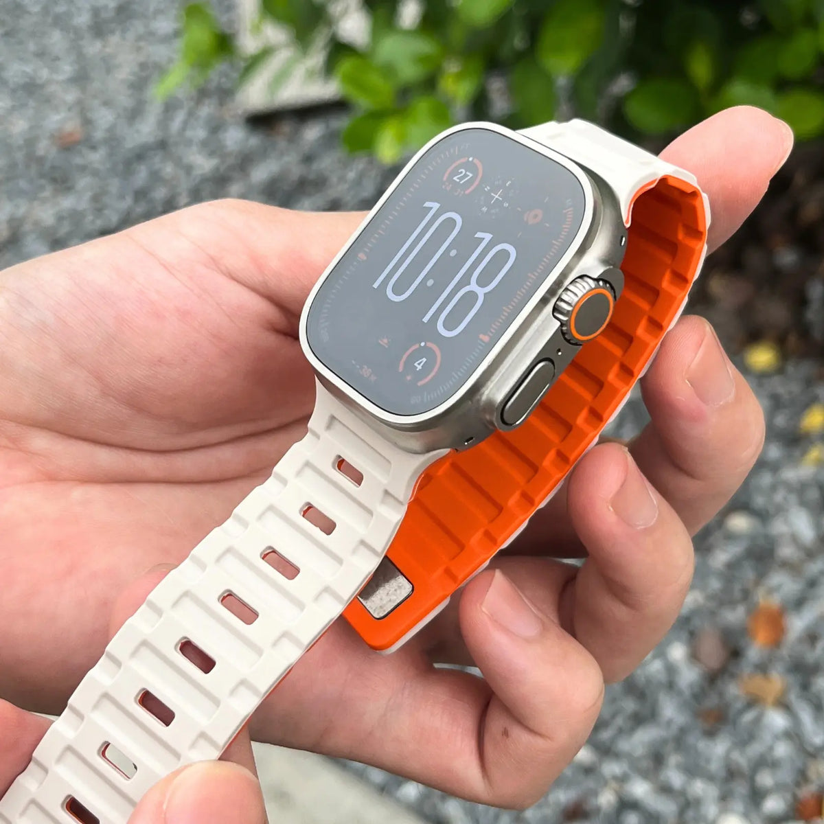 Bracelet Apple Watch en Silicone Hypoallergénique avec Fermeture Aimantée