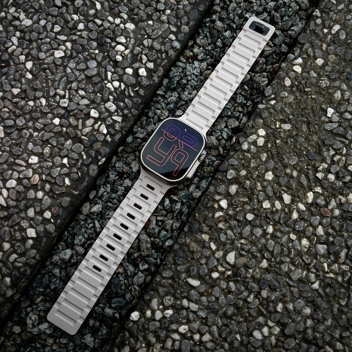 Bracelet Apple Watch en Silicone Hypoallergénique avec Fermeture Aimantée
