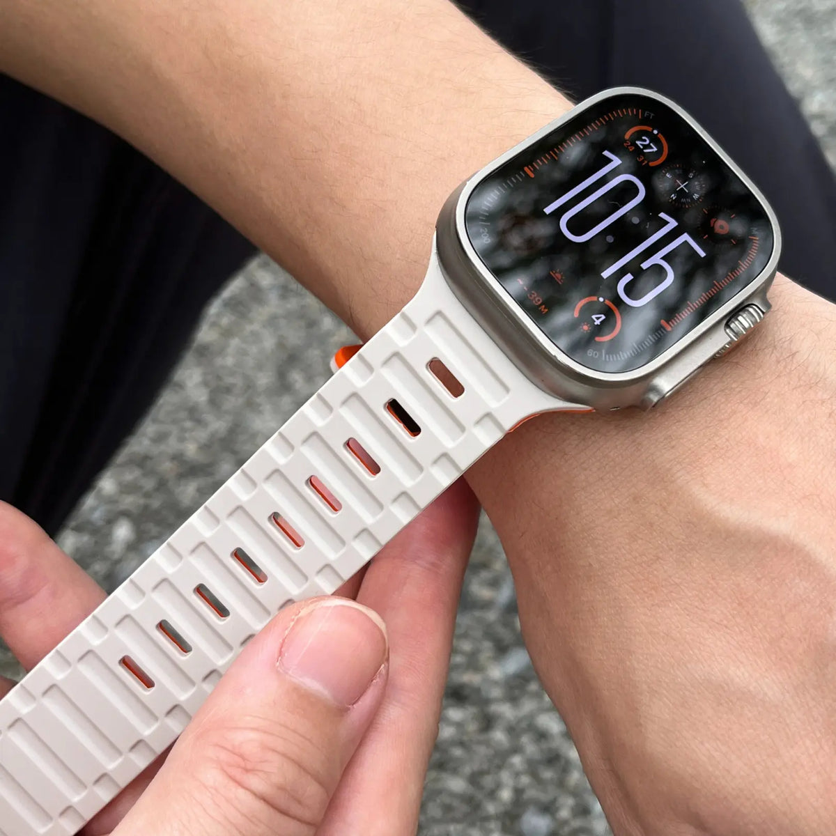 Bracelet Apple Watch en Silicone Hypoallergénique avec Fermeture Aimantée