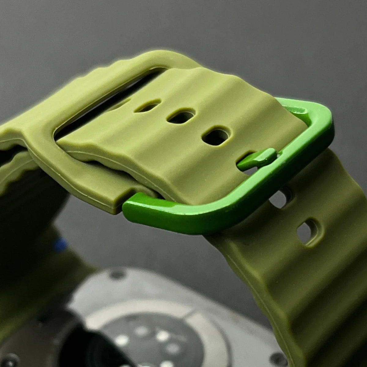 Bracelet Silicone pour Apple Watch - Design Bicolore Compatible Ultra & Series