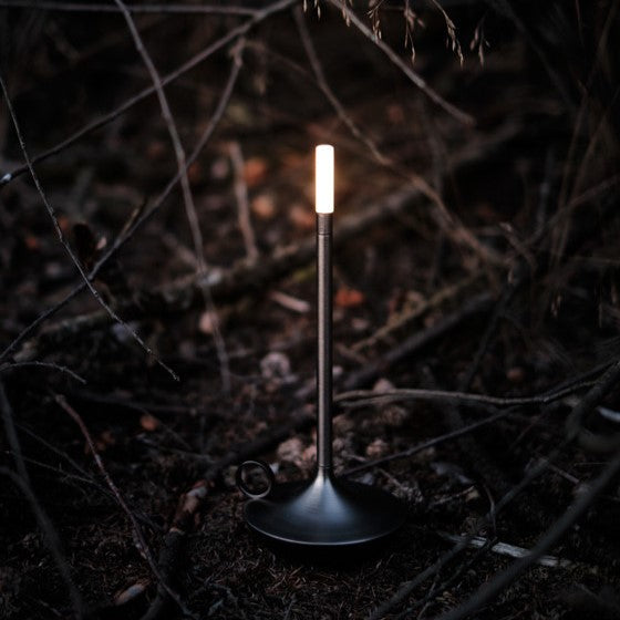 Dimmer Candle Holder – Brushed Aluminum, Scandinavian Design for Living Room or Dining Table Decor