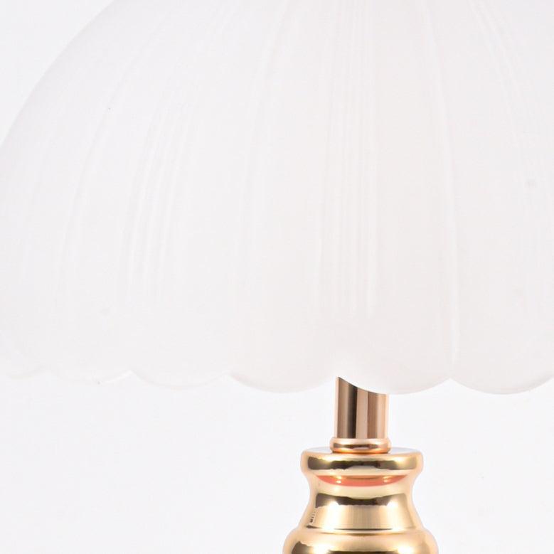 Nordic Style Half Dome Table Lamp with Ceramic and Glass Shade – Modern Bedside or Desk Lamp for Bedroom 6