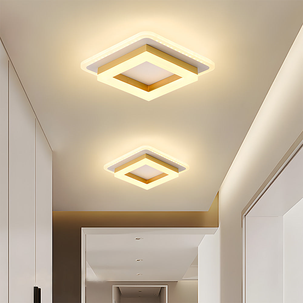 Plafonnier LED Carré Design Moderne 24W