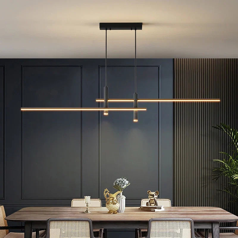 Suspension LED Dimmable avec Télécommande, Luminaire pour Table à Manger