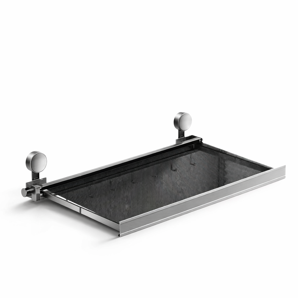 Folding Shelf – Sturdy Metal, Modern Design for the Bathroom, Balcony, or Bedroom