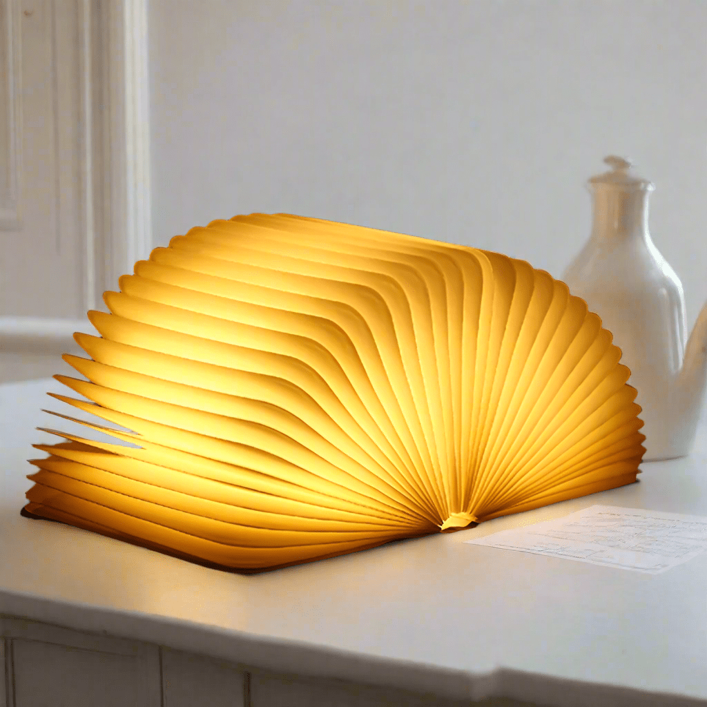 Lampe Livre LED Rechargeable en Forme de Livre Ouvert