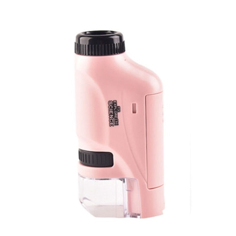 Microscope de Poche Enfant avec Éclairage LED - Grossissement 120x