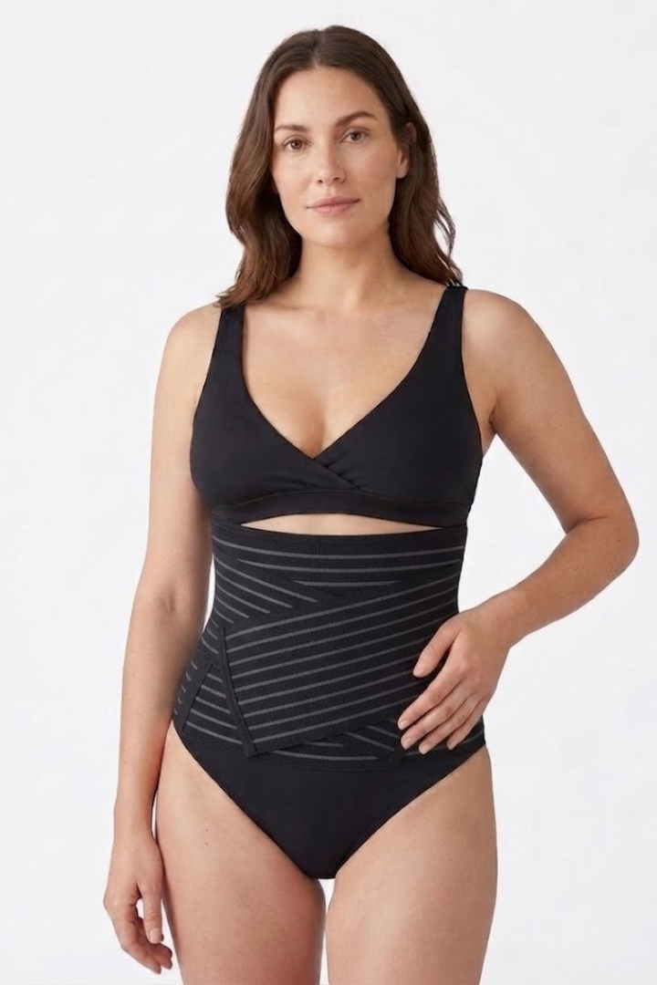 Ceinture Post-Partum Ajustable Enveloppante – Gaine Ventre Extensible