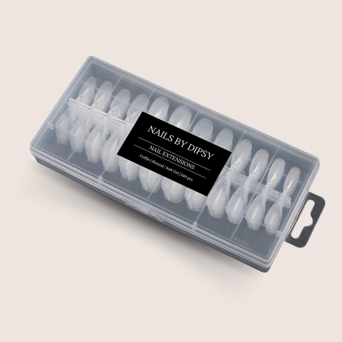 Capsules d'Ongles pour Poudre Dip - Formes Coffin, Carrée ou Amande