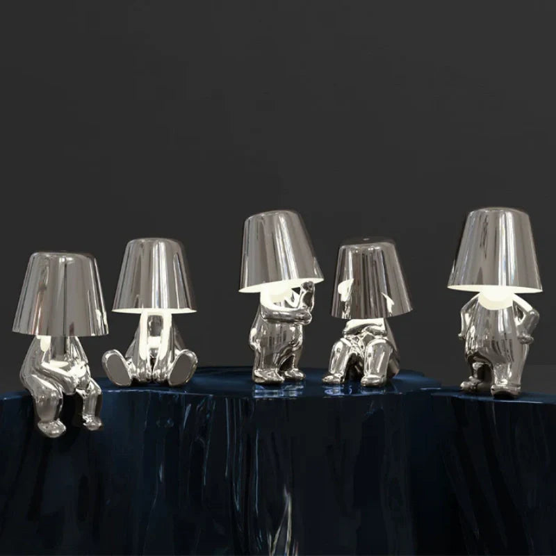 Dimmable Table Lamp – Resin, Creative Design for a Desk or Nightstand