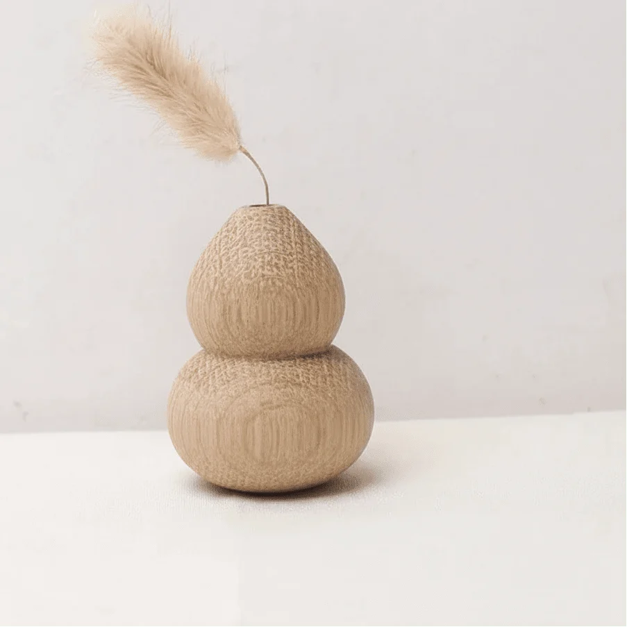 Décoration Fleur en Bois Naturel Minimaliste pour Intérieur