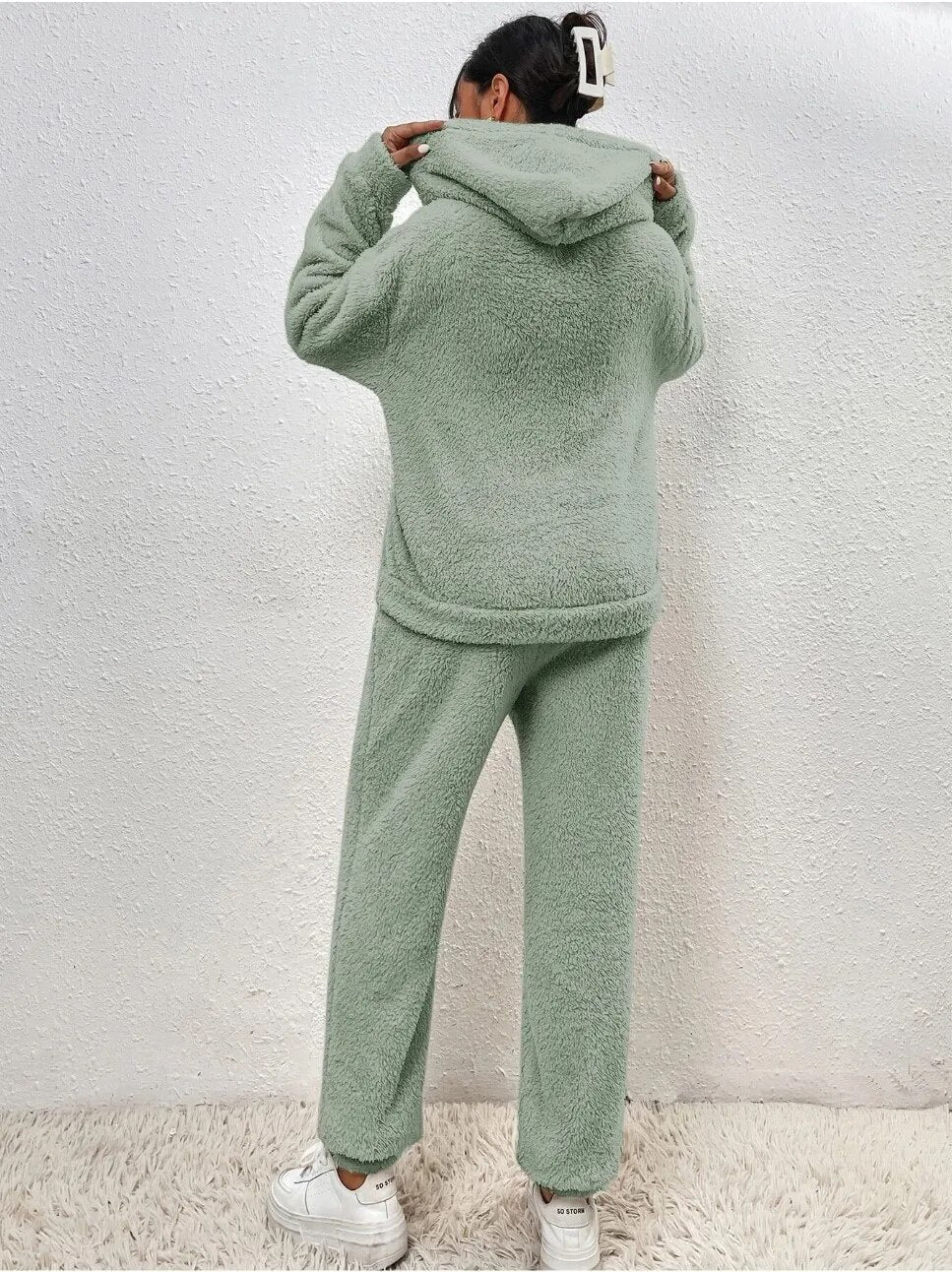 Combinaison Pyjama Peluche à Capuche Femme et Homme