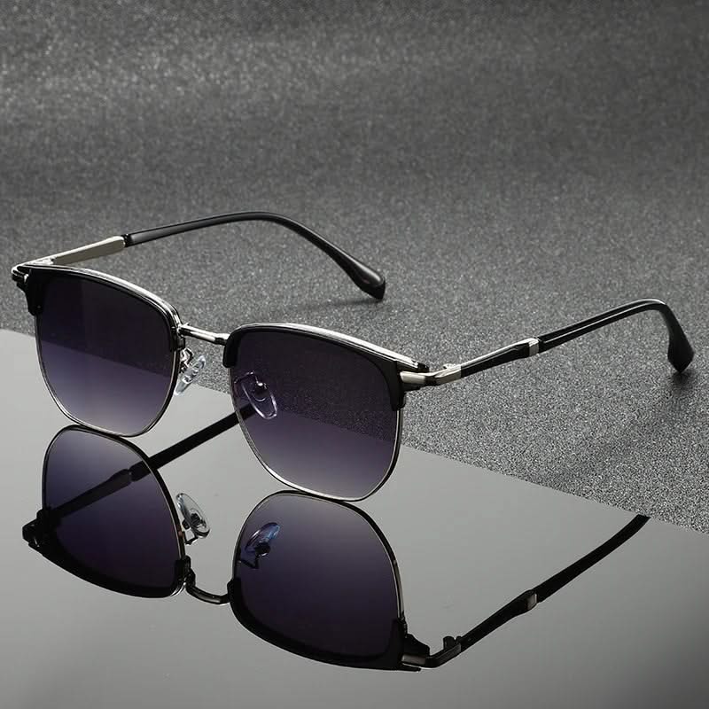 Lunettes de Soleil Clubmaster Monture Métal Polie