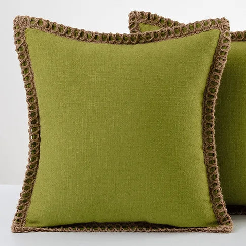 Cushion cover – Polyester, colorful, French style, for a sofa or bed