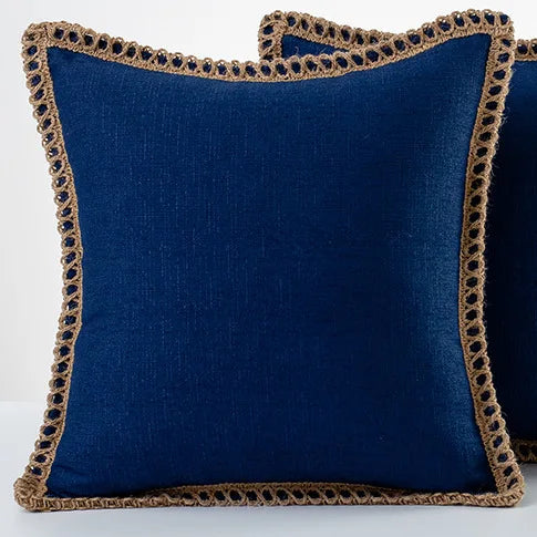 Cushion cover – Polyester, colorful, French style, for a sofa or bed