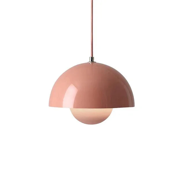 Suspension – Demi-sphère, finition mate au design scandinave pour salle à manger ou salon