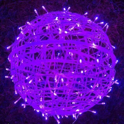 LED Light Balls – Rattan Design, Ambient Lighting for Indoor and Outdoor Use, 20 cm Diameter