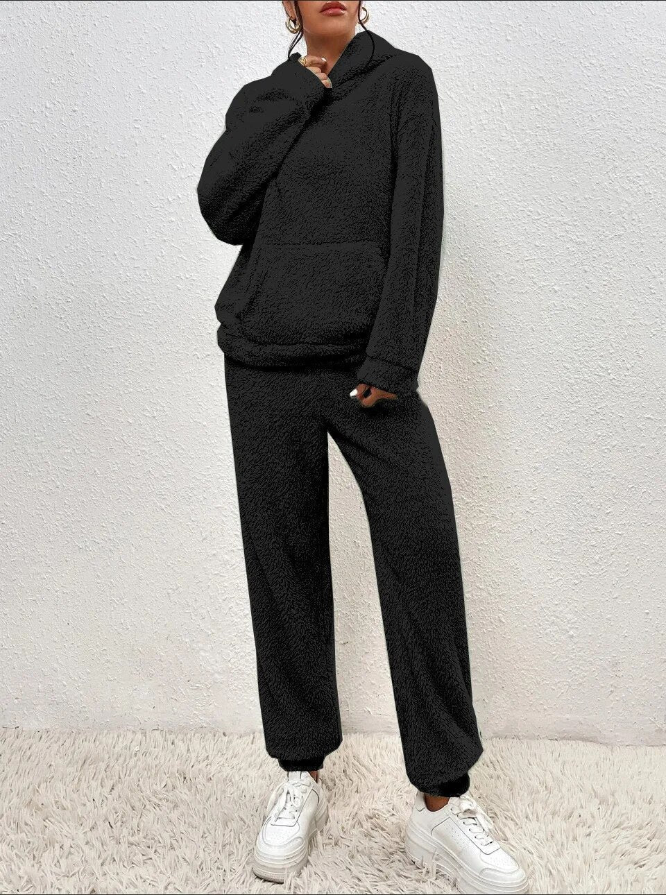 Combinaison Pyjama Peluche à Capuche Femme et Homme