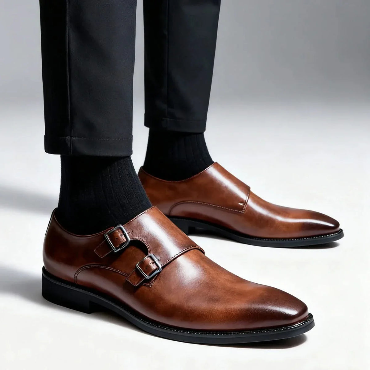 Mocassins Homme en Cuir Finition Semi-Brillante