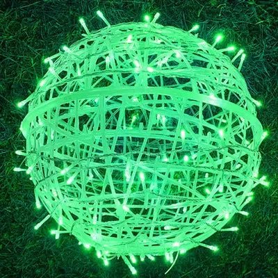LED Light Balls – Rattan Design, Ambient Lighting for Indoor and Outdoor Use, 20 cm Diameter