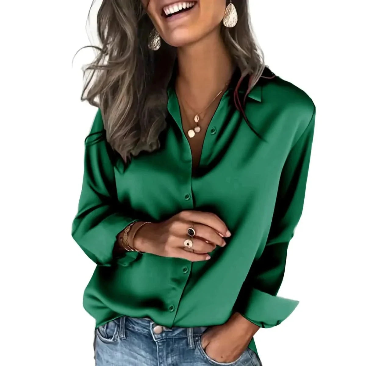 Chemise Femme Ample à Boutons - Coupe Décontractée Chic
