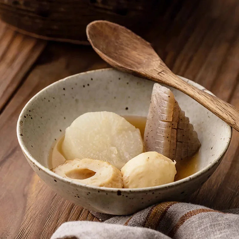Ceramic Bowl – Marbled Ivory, Handmade for Everyday Use and Table Decor