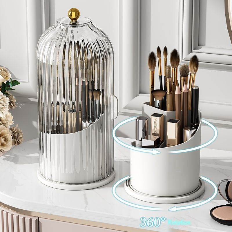 Organisateur de maquillage – Rotation à 360°, design élégant pour coiffeuse ou salle de bain