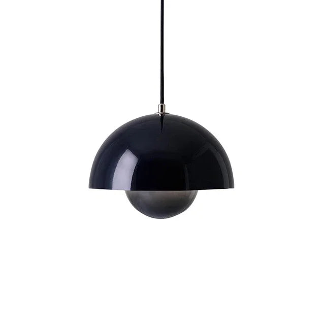 Suspension – Demi-sphère, finition mate au design scandinave pour salle à manger ou salon